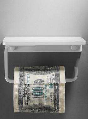 白色卷架太空纸铝巾机置物WXV架厕纸架家手用壁挂式纸架洗手间收