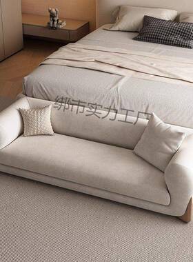 意式轻奢主卧床尾沙ZNL床边榻凳放衣小沙发约现代高发端床尾简网