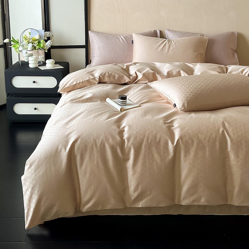 美式复古10长绒棉提花四件套全棉纯小碎花棉床单被IMPS套床上用品