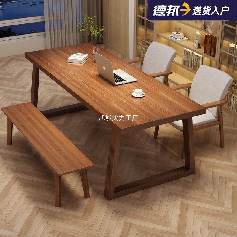 现代客厅SZ0135桌大长书实木靠墙长条桌子子组合家用轻奢办凳公腿,住宅家具,电脑桌,淘宝优惠券,粉丝福利购,淘宝优惠卷