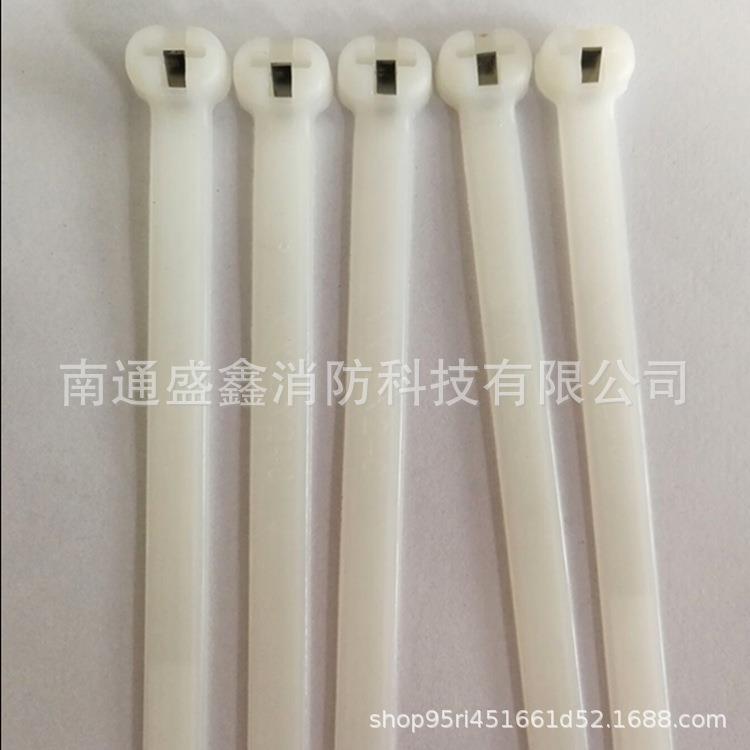 嵌钢片尼龙用不锈钢QZT扎钢嵌片式带NZ140Q牙扎扣自锁塑料带船白
