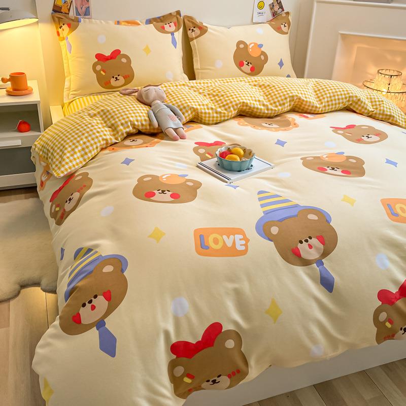 100全棉季加0厚磨毛被单件秋冬单人306学生150x20x2套30双人纯棉