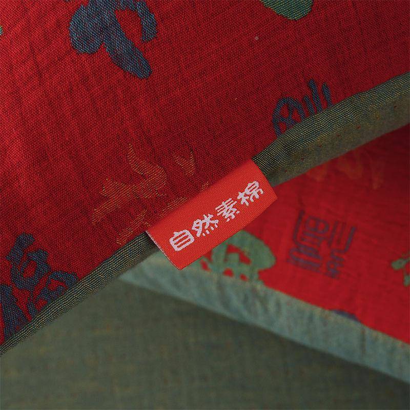 全新复古中式棉双层纱单品枕套百福纯喜GFP庆款寿老年吉祥棉枕头