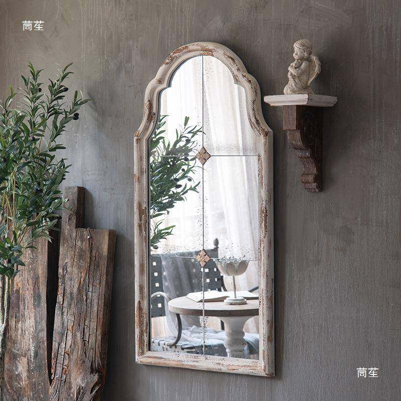 式身复古实木壁挂穿衣镜做旧铁艺装落饰镜挂墙客厅服装JHM店地全,鲜花速递/花卉仿真/绿植园艺,其它园艺用品,淘宝优惠券,粉丝福利购,淘宝优惠卷