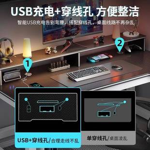桌家用易电竞桌生简见详情约现公桌中学书简桌卧工作 电脑桌台室式