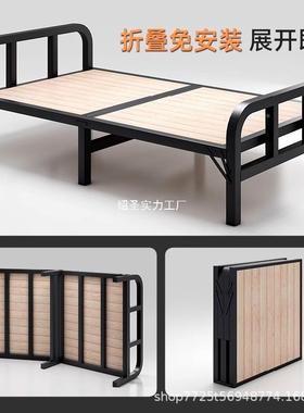 床单SCY人双床家用午休硬板床简易拼接床铁艺人钢床木床成1米人2