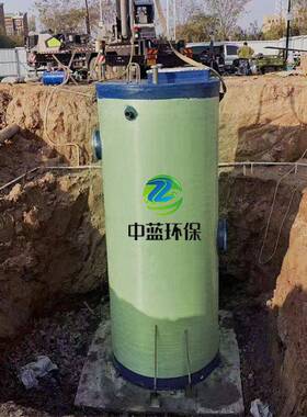 浙江一化泵站厂泵家地埋式预制泵站玻璃钢智能泵951站体取水站