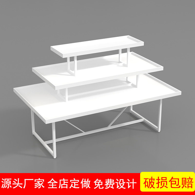 名创款三层中岛货架四面展示