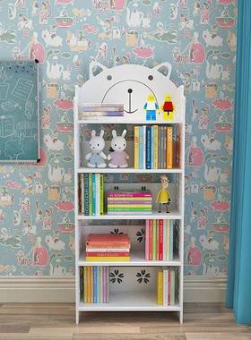 M0B简客易白色学落地儿童收书架多层卧生室置物架厅家QIN用纳经济