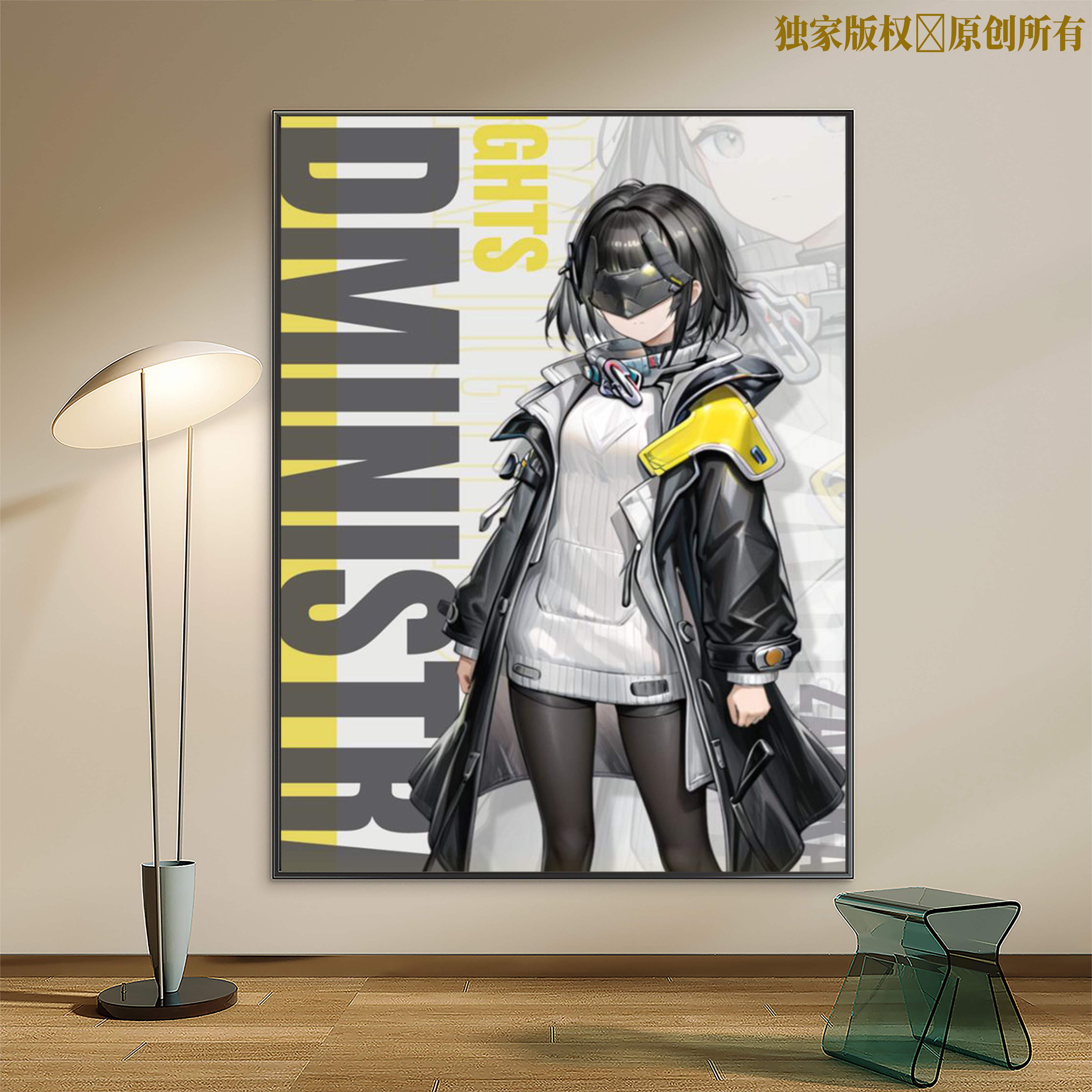 明日方舟终末地数字油画动漫人物2026实木手工diy填色手绘装饰画