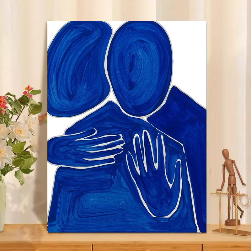 现代意境数字油画diy填色手工填色手绘油彩画丙烯颜料减压填色画