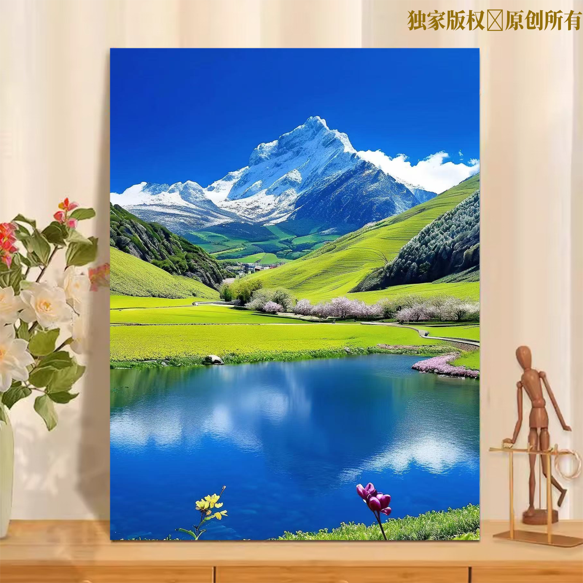风景数字油画diy填色手工解压DIY/数字油画