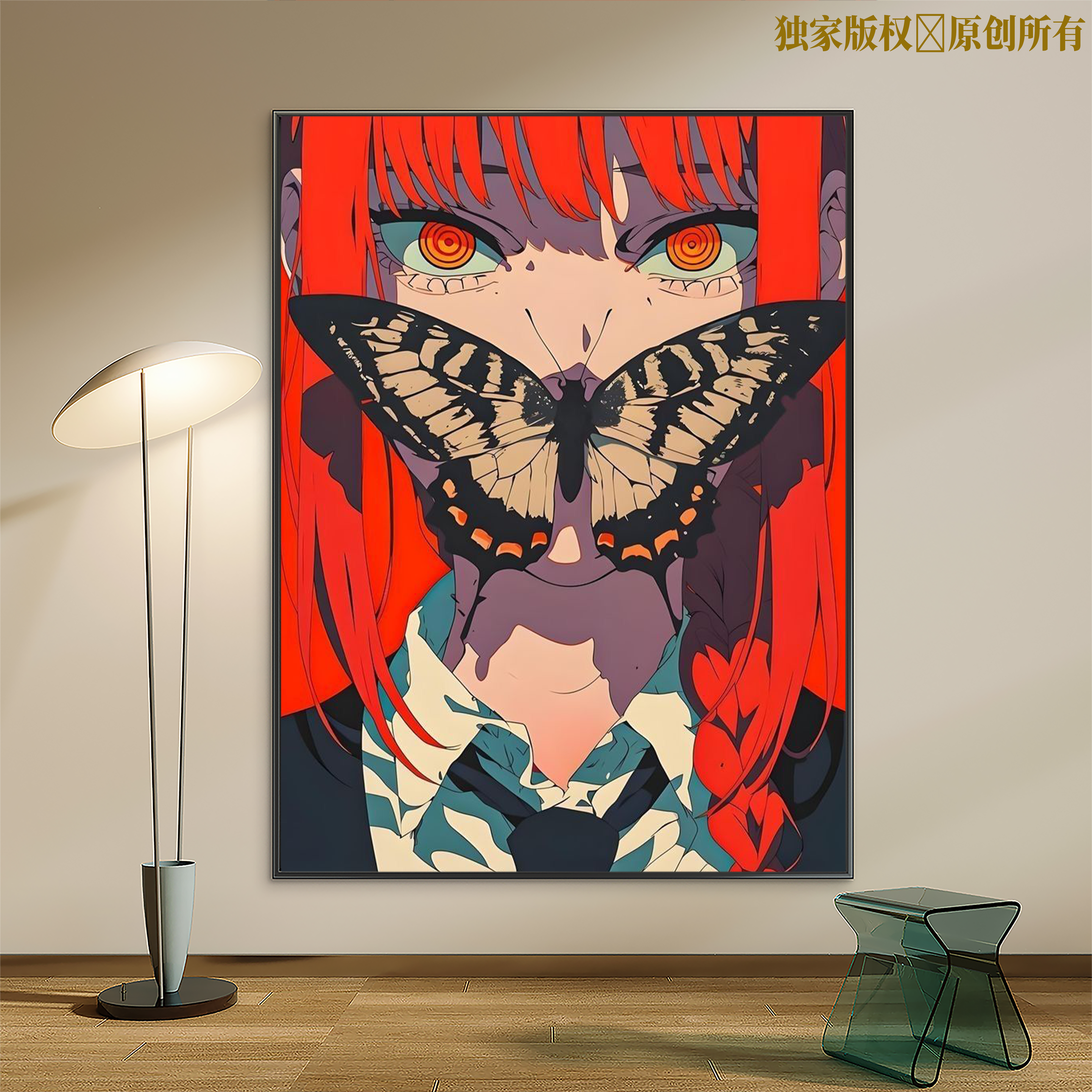 电锯人电次数字油画动漫人物2026实木手工diy填色手绘油彩装饰画