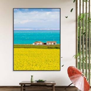 花海风景涂色解压数字油画治愈系2026实木手工diy填色手绘油彩画