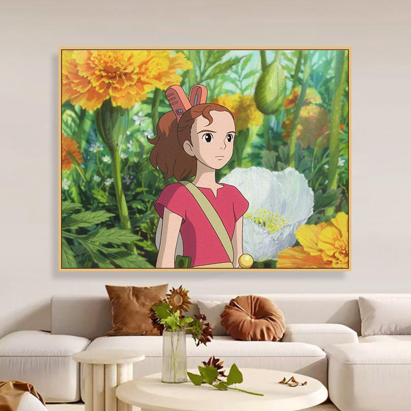 成人解压画数字油画diy填充手绘手工填色涂色玄关油彩画 动漫人物