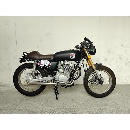 适用于CG125改装倒置前减震器碟刹款 野狼125复古加宽前叉120轮胎
