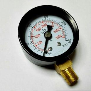250bar 压力0 3500psi 螺纹ZG1 cl1.6 径向普通压力表 直径42mm