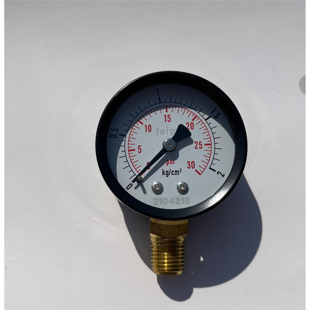 压力测量表 30psi 2kg 0.2MPA 外壳直径50-52MM 螺纹ZG1/4 径向