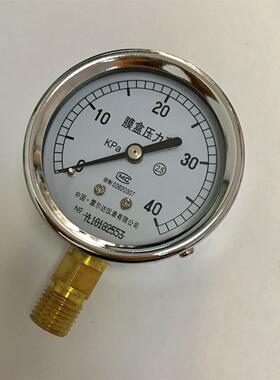 雷尔达膜盒压力表 YE-60 0-40kpa 直径60mm （实际外壳直径64mm)