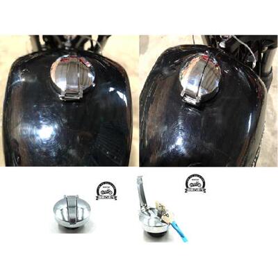 适用于轻骑大韩GV300s经典款油箱盖 复古油箱盖改装咖啡加油盖