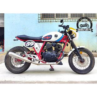 适用于龙嘉V咖250改装复古咖啡油箱盖 经典改装咖啡油箱锁油壶盖