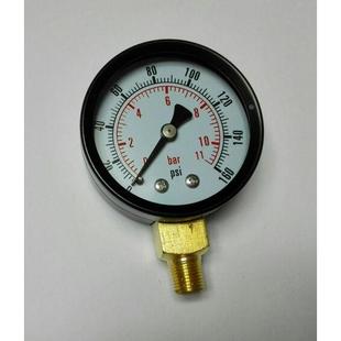 160psi 11bar 安装 直径50mm 径向立式 压力0 压力表 螺纹Z1