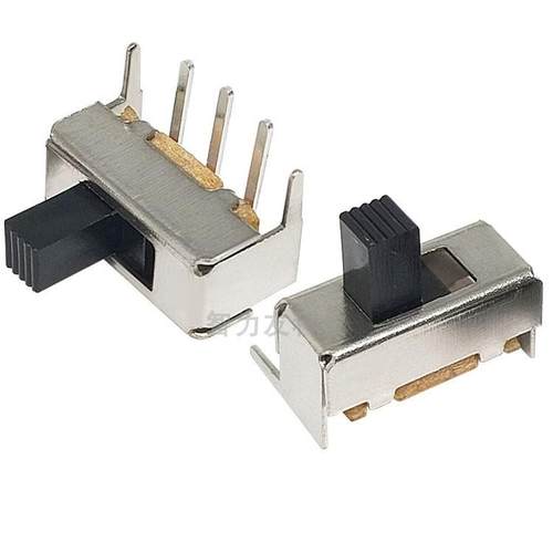 拨动开关 SS12F23G4 SS12F23G5 柄高4MM 1P2T 侧拨/滑动开关 2档