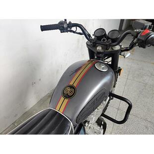 摩托车复古改装侧CAFE RACER咖啡骑士侧盖贴花 油箱贴纸60号贴膜