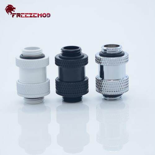 FREEZEMOD显卡SLI水冷延长伸缩接头SSJT-22双G1/4外螺纹(22-31MM)