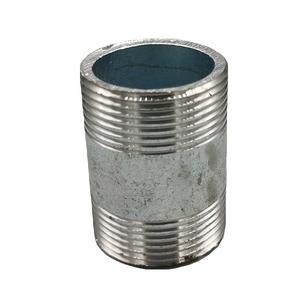 无缝管外丝4分6分焊接对丝加长100双头丝DN15 20 65 80镀锌内接头