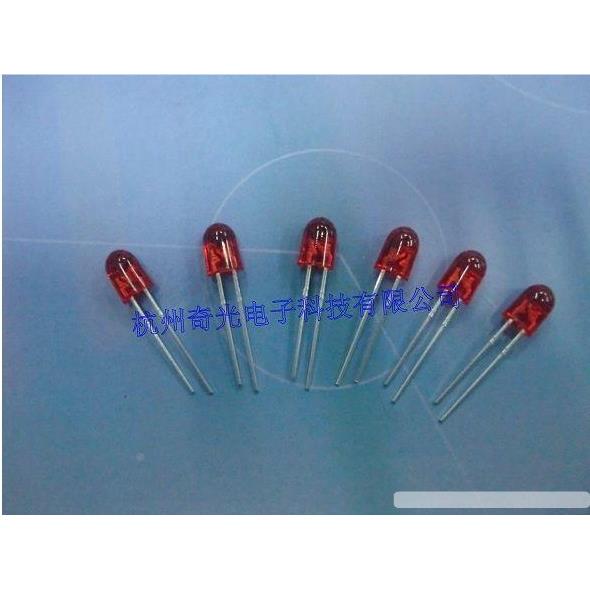 厂家直销直插 优质 LED5MM椭圆高亮红发红 发光二极管