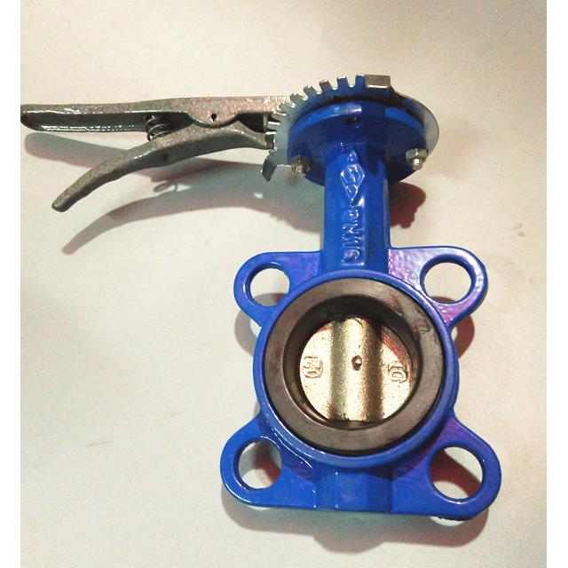 手柄对夹蝶阀D71X-10/16国标DN4050/65/80/100/150/250管道阀门80