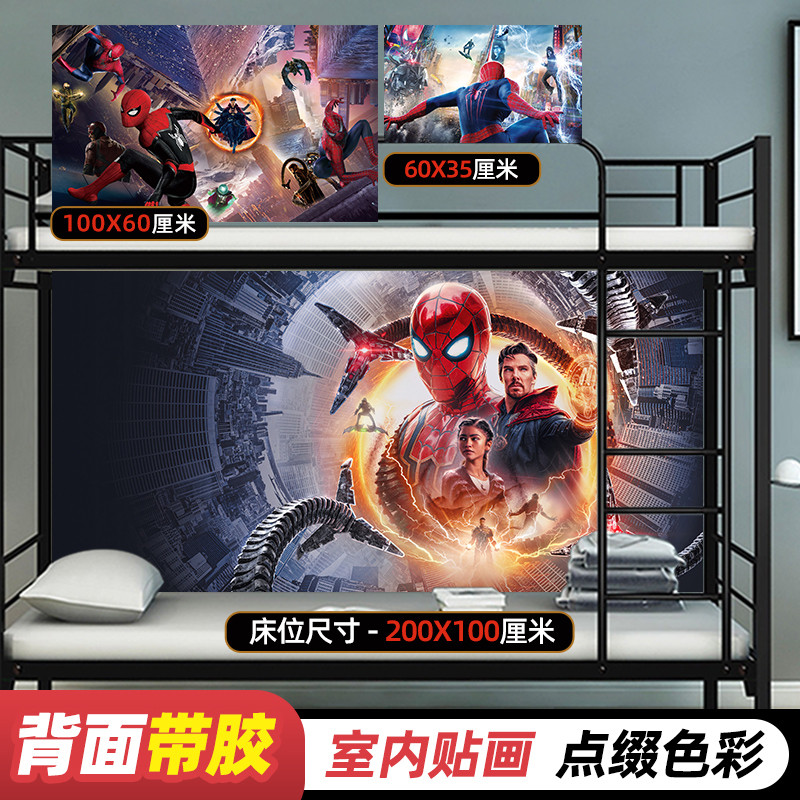 蜘蛛侠英雄无归海报墙贴纸漫威宇宙荷兰弟宿舍卧室背景墙装饰壁画