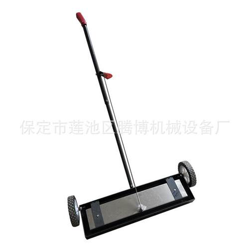 腾博手推式吸铁车除铁车铁器磁力扫把清除车间场地碎铁钢丸磁铁销