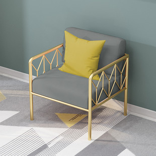 美容院接待沙发简约现代店铺用工作室会客网红款北欧服装店小沙发