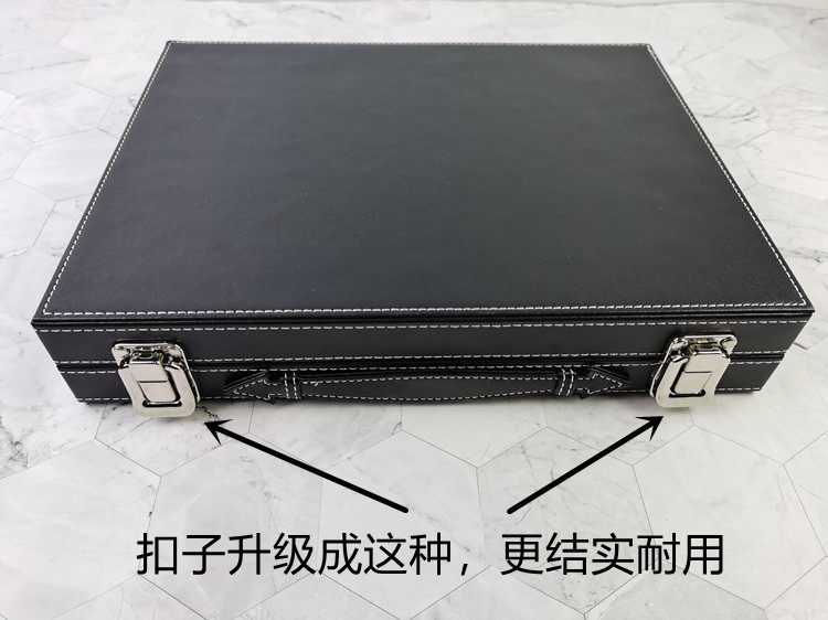 Ювелирная упаковка 长方形透明水晶盒珠宝首饰翡翠宝石天珠裸钻展示盒便携手提包