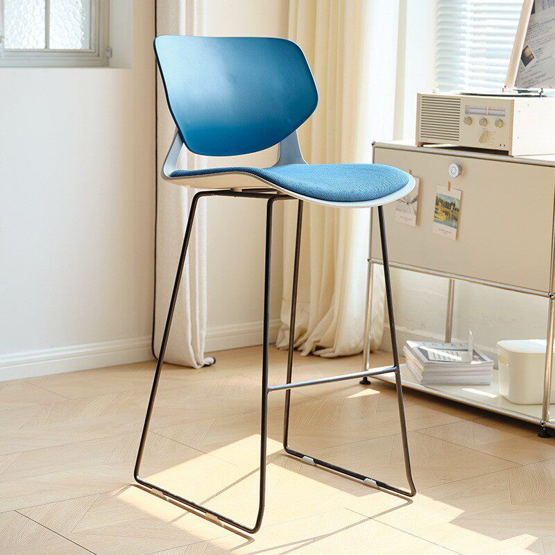 吧椅备用家用靠背高脚椅轻奢高级感餐厅咖啡厅岛台椅子现代简约椅