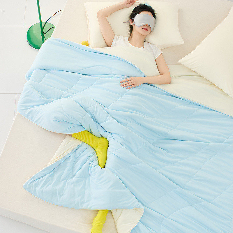 180g锦纶冰丝可多巴胺色风格凉感丝夏凉被礼品夏季空调被子夏被机,床上用品,化纤被,淘宝优惠券,粉丝福利购,淘宝优惠卷