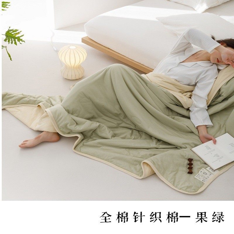 可啃咬全棉云感针织棉大豆纤维薄被空调简约素色可机洗裸睡被,床上用品,化纤被,淘宝优惠券,粉丝福利购,淘宝优惠卷