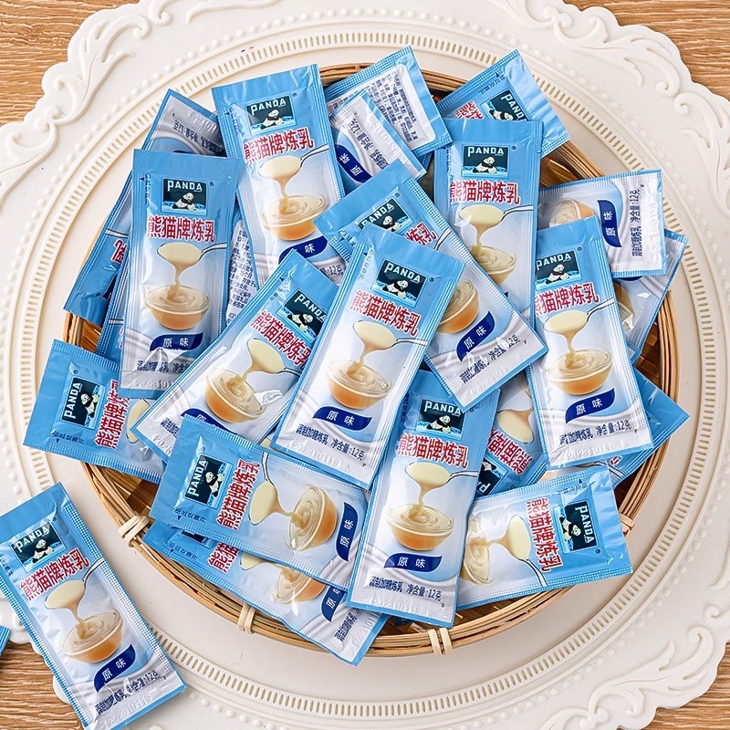 熊猫炼乳小包装12g小袋装家用商用炼奶淡奶咖啡奶茶烘焙面包糕点