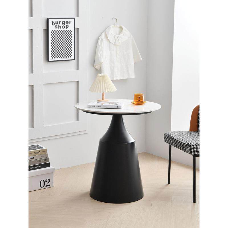 铁梵奶茶店咖啡厅洽谈桌椅组合北欧办公接待会客休闲售楼处小圆桌