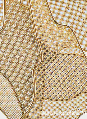 新中式山影摆件 家装创意样板房金属工艺品玄关书房软装工艺品