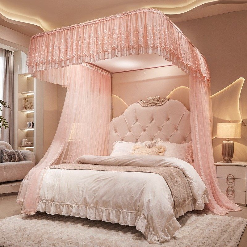 加厚u型轨道导轨蚊帐新款高端家用加密铝合金挂墙支架1.8米床蚊帐,床上用品,蚊帐,淘宝优惠券,粉丝福利购,淘宝优惠卷