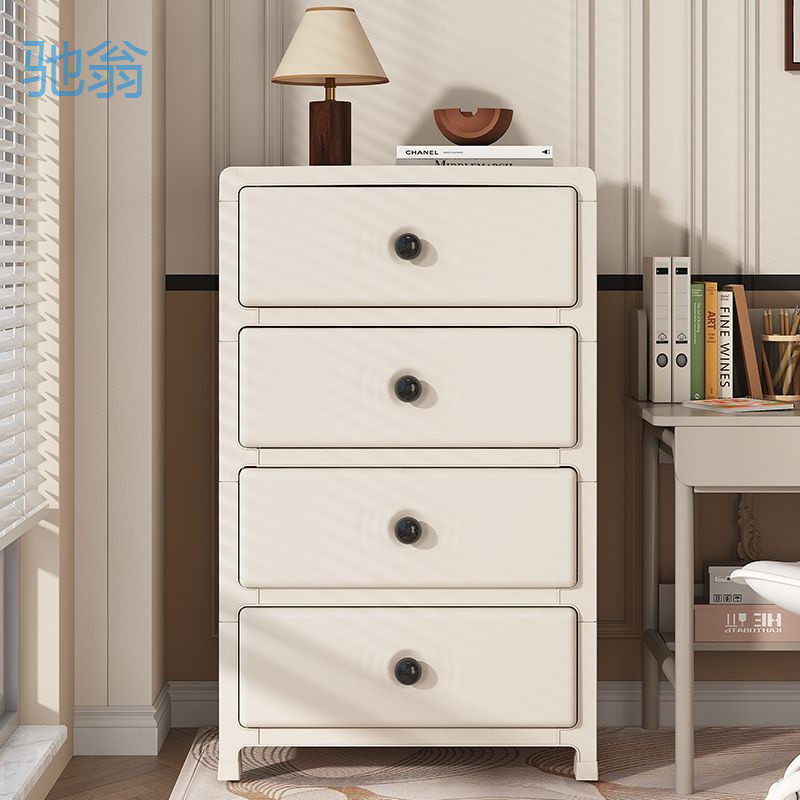 xNE【7529人好评】加厚抽屉式收纳柜多层落地床头柜宿舍杂物置物
