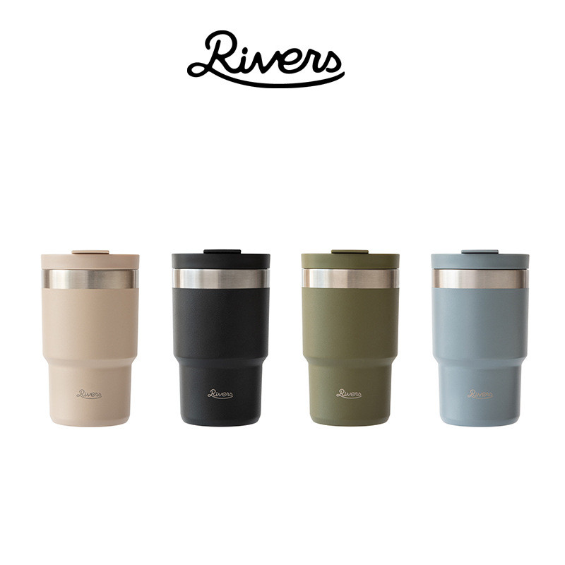 日本RIvers SHADE不锈钢咖啡杯 双层保温保冷随手杯水杯300ml