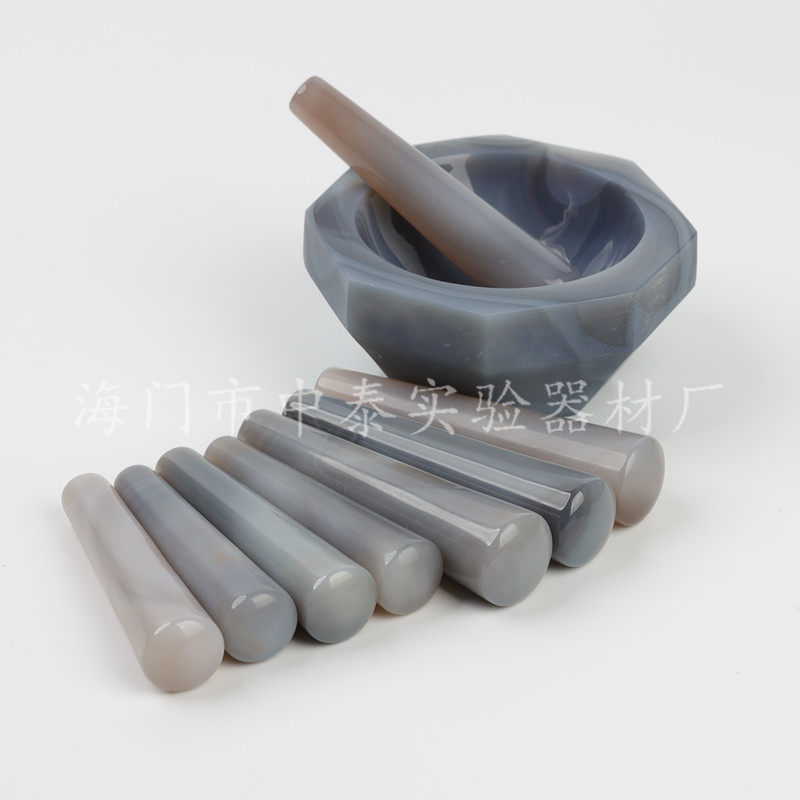 天然玛瑙研钵棒研磨杵4050607080100110120130150mm