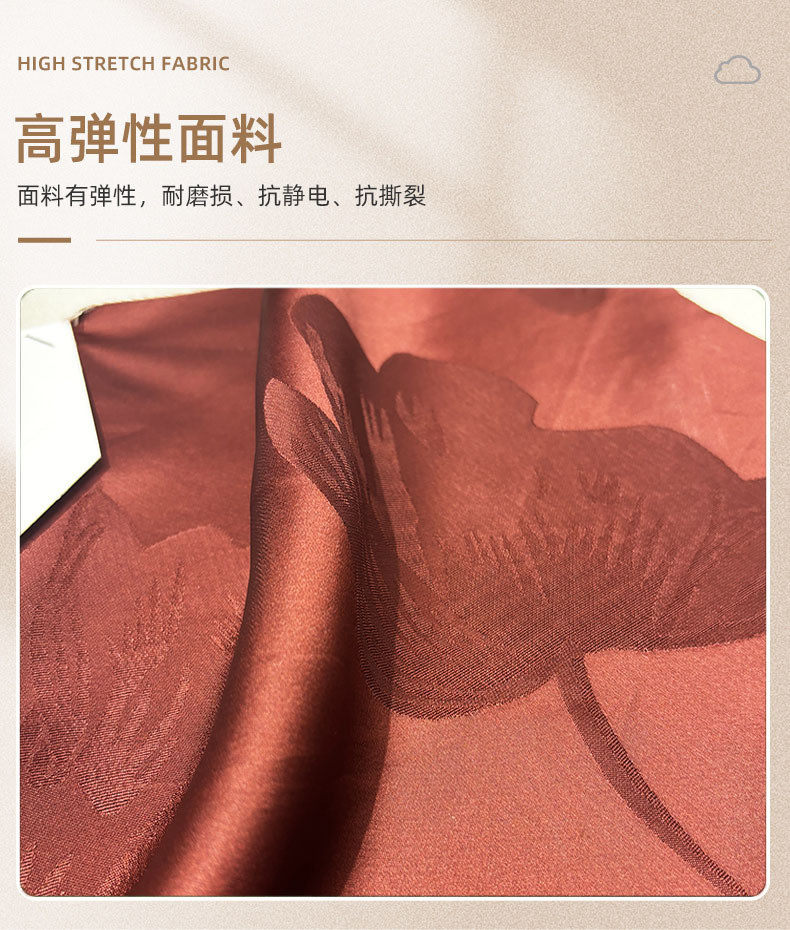 товар из китая 中式香云纱面料桑蚕丝真丝印花旗袍连衣裙服装面料蓝色黑色混批