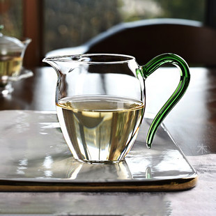 禾器怡然公道杯玻璃高硼硅和器茶海高档功夫茶具分茶器滤茶漏套装