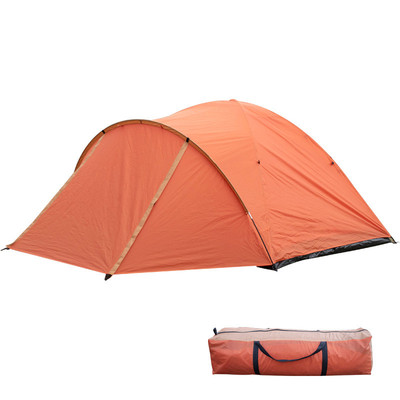户外野营双人双层野营帐篷 牛津布帐篷露营 防暴雨防晒速开材质