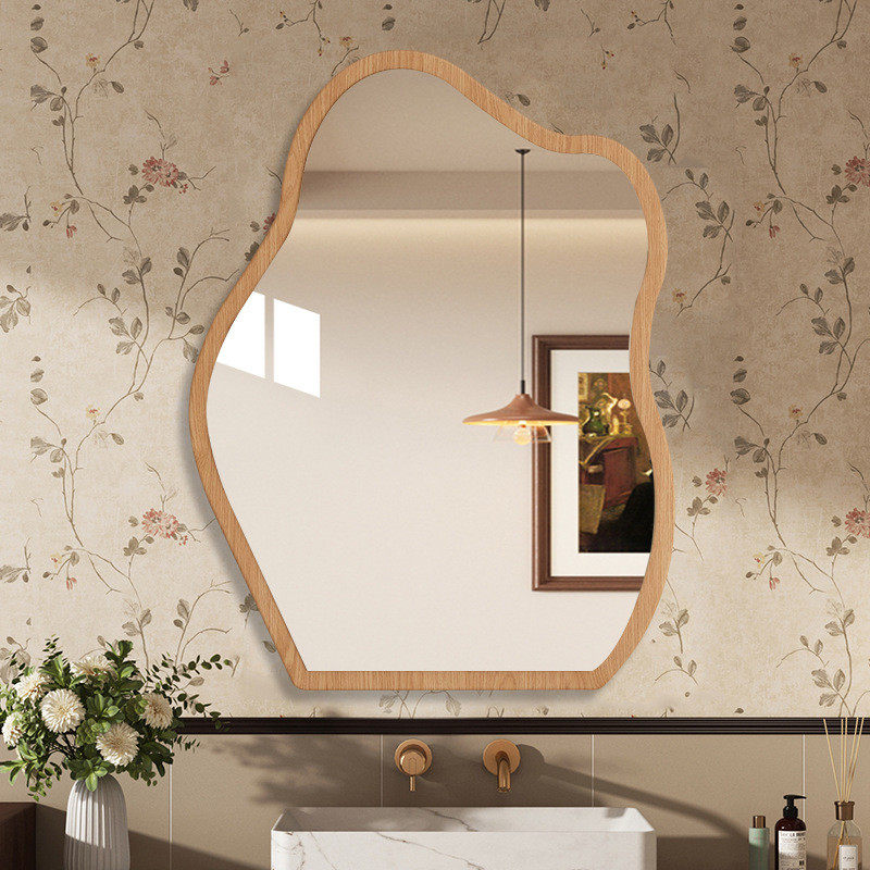 中古风镜子贴墙自粘梳妆台云朵挂可立高级感化妆镜卫生间可浴室镜,家庭/个人清洁工具,随身化妆镜,淘宝优惠券,粉丝福利购,淘宝优惠卷